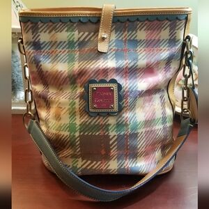 Dooney & Bourke Multicolor Plaid Women's Hobo style shoulder bag